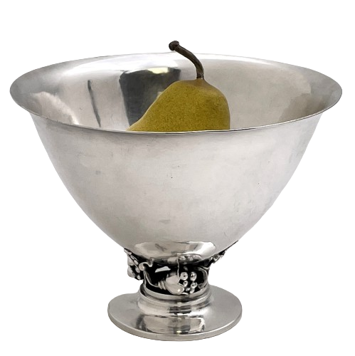 Georg Jensen Sterling Silver Hammered Bowl #778 in Mid-Century Modern Style