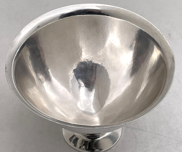 Georg Jensen Sterling Silver Hammered Bowl #778 in Mid-Century Modern Style