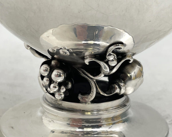 Georg Jensen Sterling Silver Hammered Bowl #778 in Mid-Century Modern Style