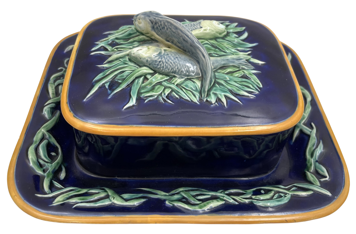 イギリス製 ミントン MINON 陶器製 魚 オブジェ fish
