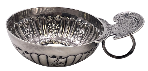 French Sterling Silver Tastevin Wine Taster from 19th Century