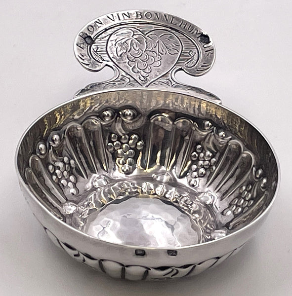 French Sterling Silver Tastevin Wine Taster from 19th Century