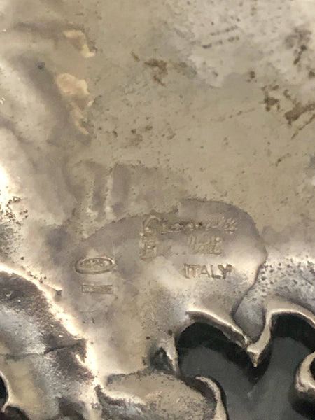 Buccellati Italian Sterling Silver Cognac Ornate Claret Bar Jug Label