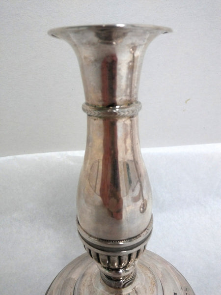 Pair of Continental Silver Candlesticks by Gerike