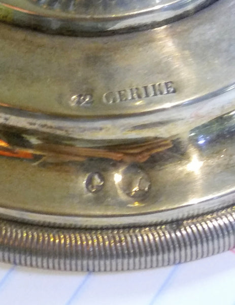 Pair of Continental Silver Candlesticks by Gerike