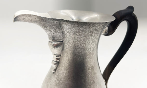 Rare Buccellati Sterling Silver Bar Pitcher with Satin Finish