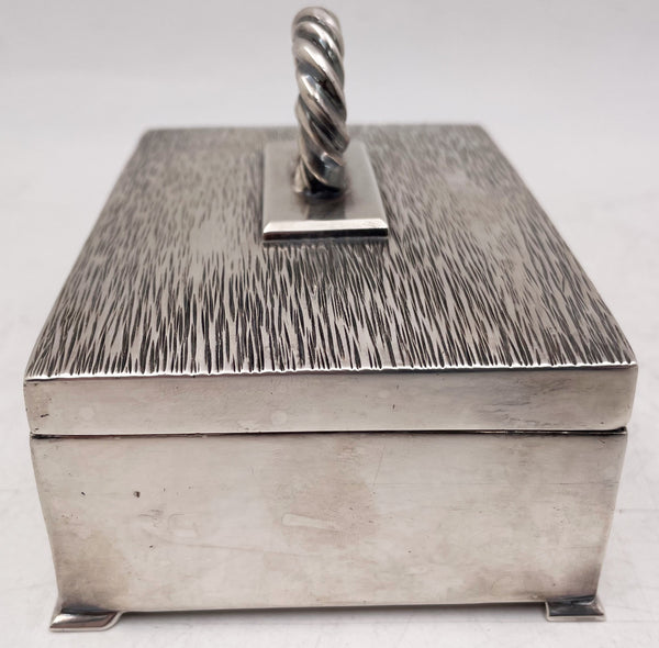 William Seitz Sterling Silver Box in Arts & Crafts Style