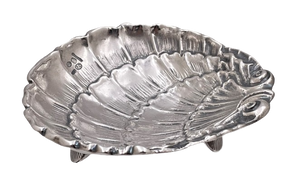 Cacchione Prestigious Italian Sterling Silver Shell-Shaped Nut/ Trinket Dish