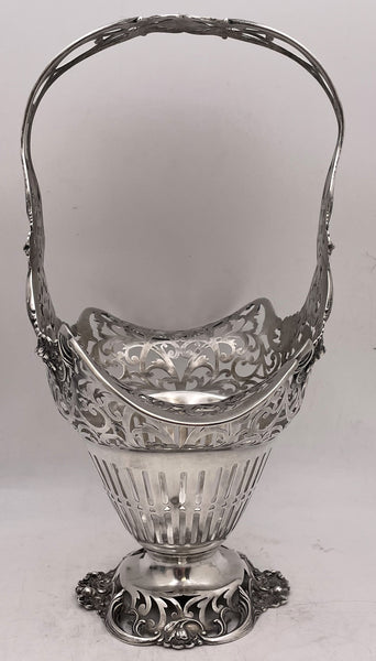 Reed & Barton Sterling Silver Basket Bowl in Art Nouveau Style from Early 20th Century