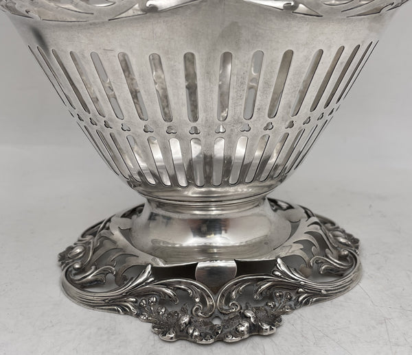 Reed & Barton Sterling Silver Basket Bowl in Art Nouveau Style from Early 20th Century