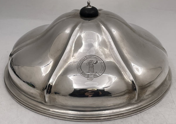 William Mann English Sterling Silver Victorian Covered Dish from Mid-1850s
