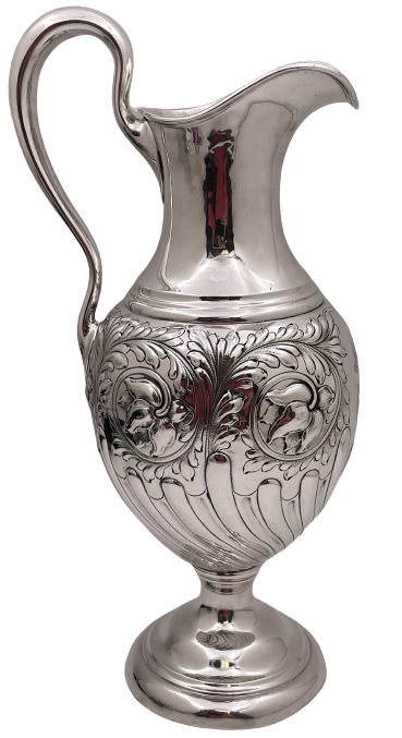 Lebkuecher Sterling Silver Pitcher Jug in Art Nouveau Style from Early 20th Century