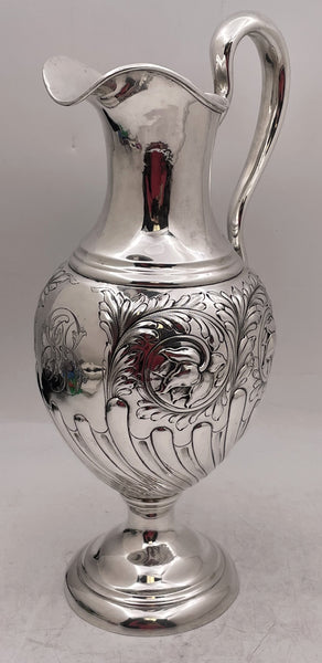 Lebkuecher Sterling Silver Pitcher Jug in Art Nouveau Style from Early 20th Century