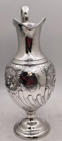 Lebkuecher Sterling Silver Pitcher Jug in Art Nouveau Style from Early 20th Century