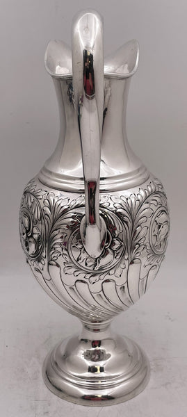 Lebkuecher Sterling Silver Pitcher Jug in Art Nouveau Style from Early 20th Century