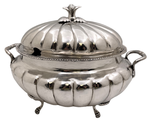 South American Silver Tureen/ Covered Bowl