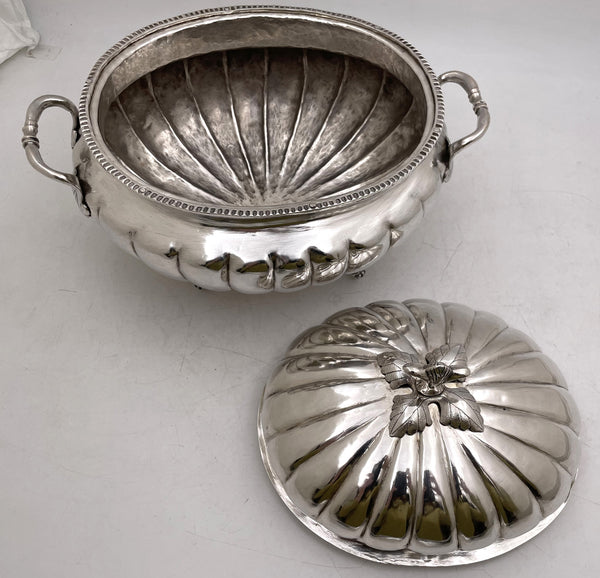 South American Silver Tureen/ Covered Bowl