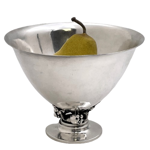 Georg Jensen Sterling Silver Hammered Bowl #778 in Mid-Century Modern Style