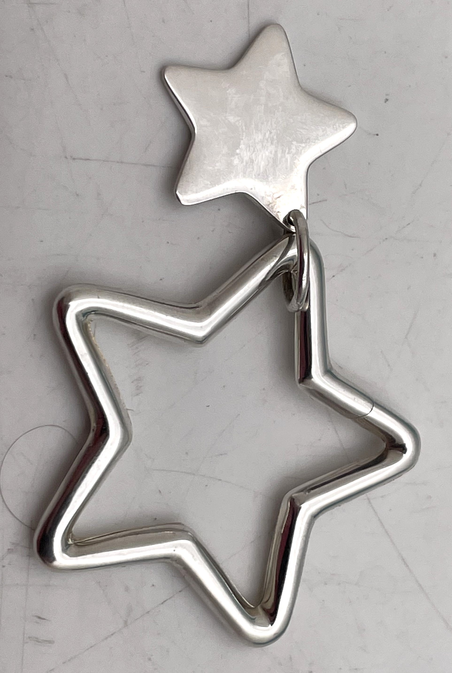Tiffany & Co. Sterling Silver Star-Shaped Key Ring or Chain with