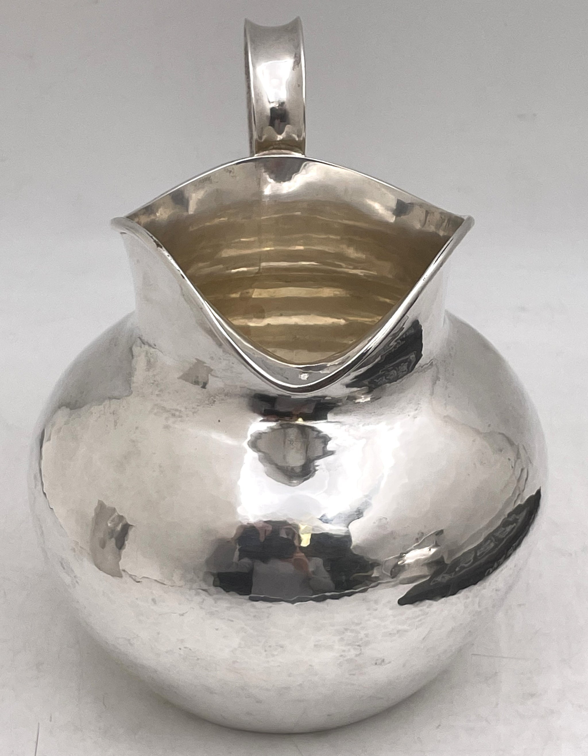 Kalo Sterling Silver Hand Wrought/ Hammered Pitcher Jug in Arts