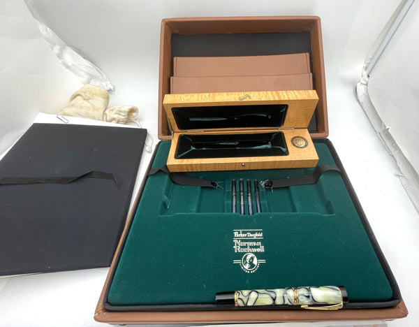 Parker Rare Norman Rockwell Limited Edition Fountain Pen with Original Documentation & Fine Prints