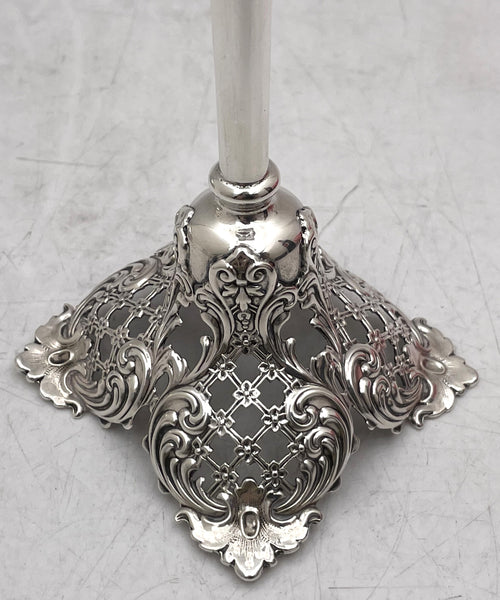 Mauser Sterling Silver Bud Vase in Art Nouveau Style from Late 19th/ Early 20th Century