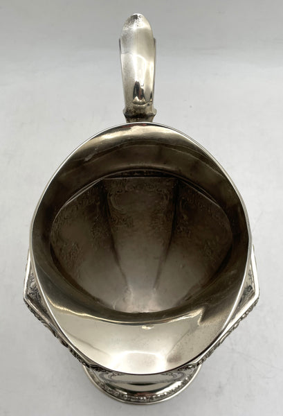 Durgin Sterling Silver Pitcher Jug in Art Nouveau Style from Early 20th Century