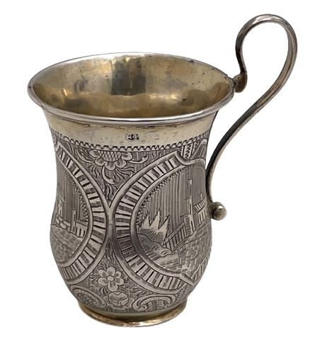 Russian 0.84 Silver 1851 Vodka Mug