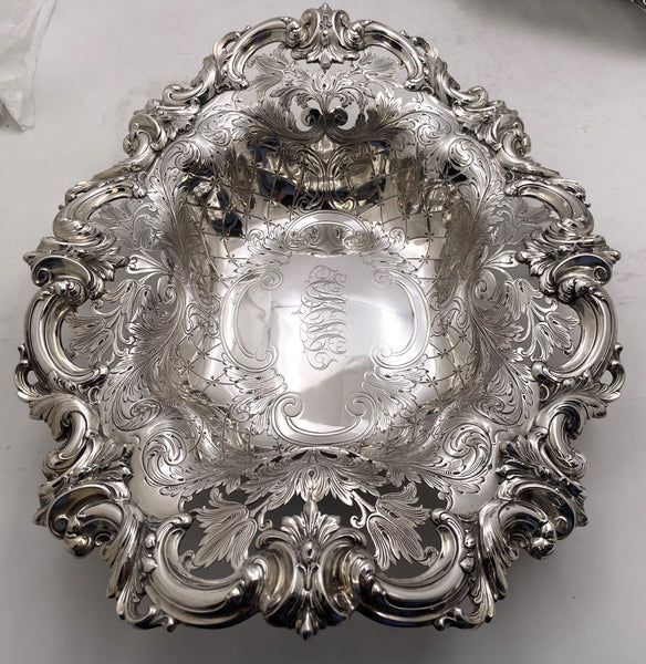 Pair of Frank Smith Sterling Silver Bowls in Art Nouveau Style from Early 20th Century