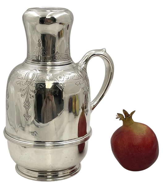 Lebkuecher for Grogan Sterling Silver Thermal Hot Water Jug/ Carafe from Late 19th Century