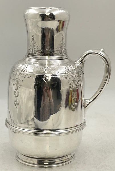 Lebkuecher for Grogan Sterling Silver Thermal Hot Water Jug/ Carafe from Late 19th Century