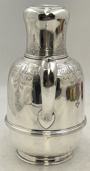 Lebkuecher for Grogan Sterling Silver Thermal Hot Water Jug/ Carafe from Late 19th Century