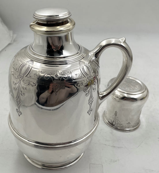 Lebkuecher for Grogan Sterling Silver Thermal Hot Water Jug/ Carafe from Late 19th Century