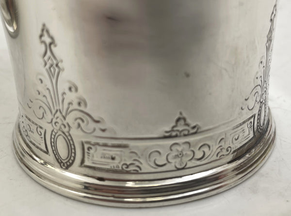 Lebkuecher for Grogan Sterling Silver Thermal Hot Water Jug/ Carafe from Late 19th Century