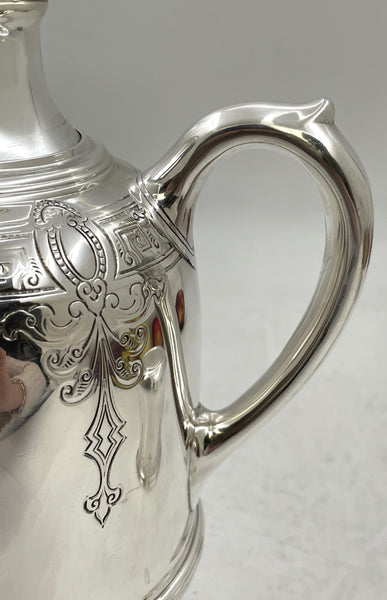 Lebkuecher for Grogan Sterling Silver Thermal Hot Water Jug/ Carafe from Late 19th Century