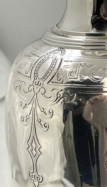 Lebkuecher for Grogan Sterling Silver Thermal Hot Water Jug/ Carafe from Late 19th Century