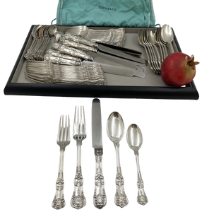 Tiffany & Co. Sterling Silver 60-Piece Flatware Set in English King Pattern
