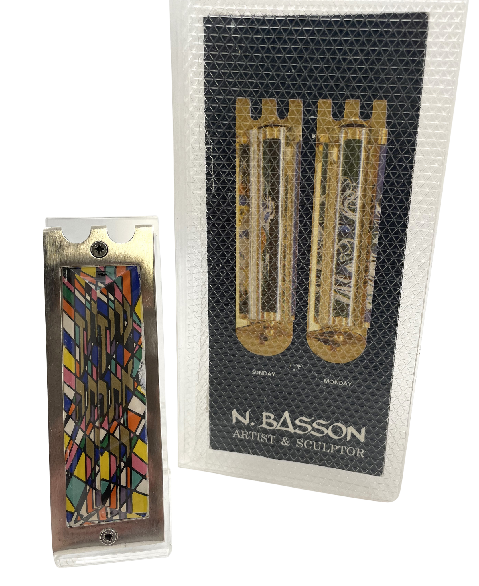 Noam Basson Artistic Glass Limited Edition Mezuzah