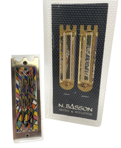 Noam Basson Artistic Glass Limited Edition Mezuzah