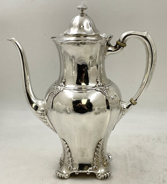 Tiffany & Co. 1896 Sterling Silver 5-Piece Tea & Coffee Set in Holly Pattern?