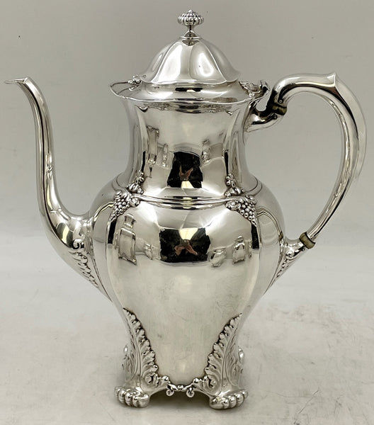 Tiffany & Co. 1896 Sterling Silver 5-Piece Tea & Coffee Set in Holly Pattern?