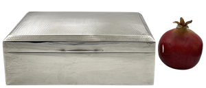 Cohen & Solomon English Sterling Silver 1918 Cigar Box/ Humidor in Art Deco Style