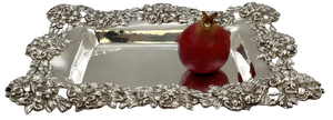 Mauser Sterling Silver Floral Footed Dish in Art Nouveau Style from Late 19th/ Early 20th Century