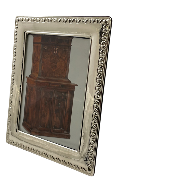 Del Conte Sterling Silver Hammered Picture Frame