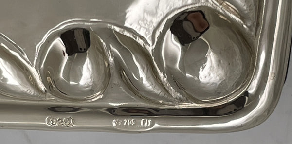 Del Conte Sterling Silver Hammered Picture Frame