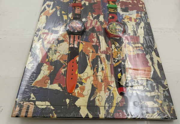 Rare Swatch Puzzle Set with 2 Watches New in Box