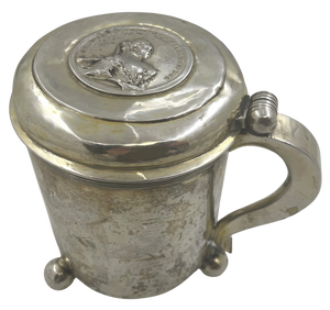 J. Ravich Russian 18th Century Silver Commemorative Tankard for Empress Elizabeth  Petorvna