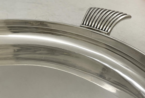 Barbour Sterling Silver Bar Tray Platter from Early 20th Century in Art Deco Style