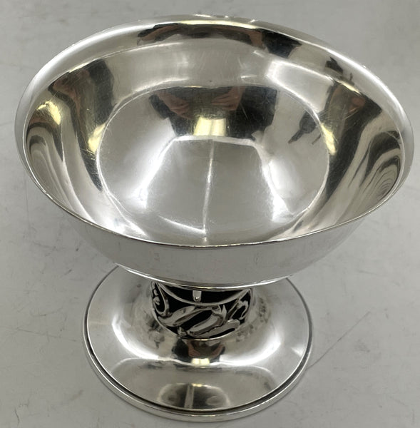 La Paglia for International Sterling Set of 8 Sterling Silver Dessert Bowls in Mid-Century Modern Style