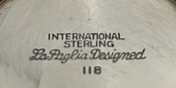 La Paglia for International Sterling Set of 8 Sterling Silver Dessert Bowls in Mid-Century Modern Style